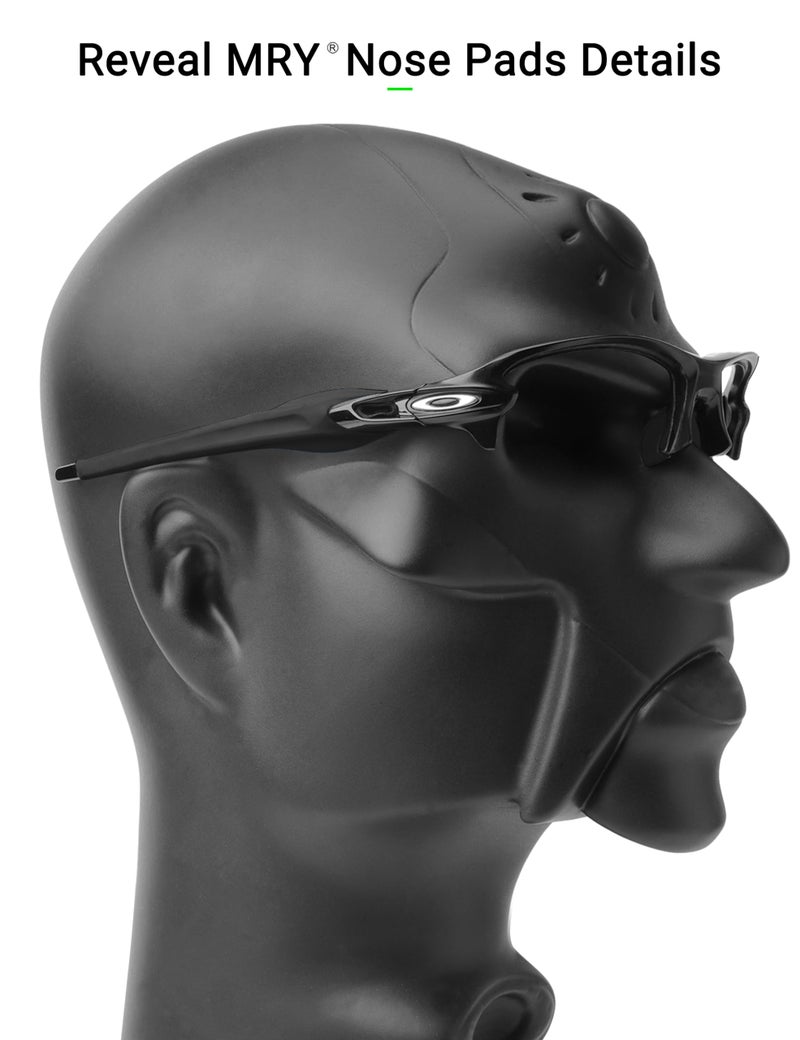 Mryok Replacement Nose Piece Nose Pads for Oakley Flak 2.0/Flak Jacket Sunglass - Black - Image 5